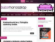 Tablet Screenshot of butorhoroszkop.hu